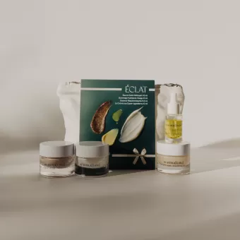 Coffret éclat soin visage. Cadeau beauté bio