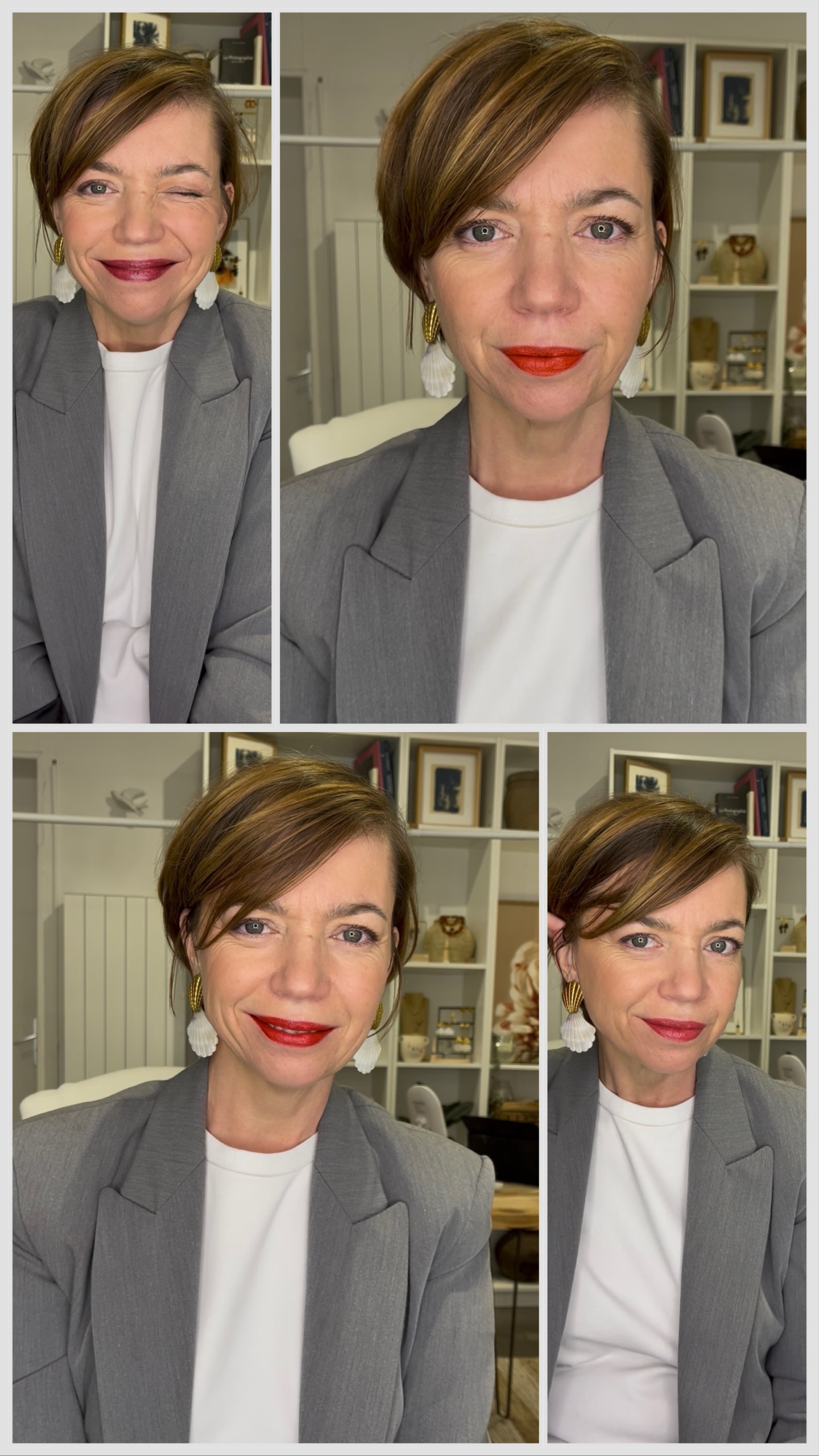 4 rouges à lèvres rouges