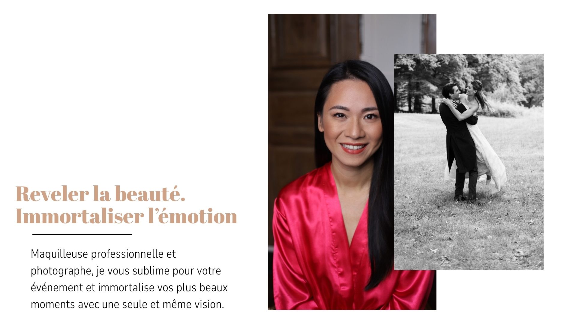 Reveler la beauté et l'émotion d'une mariée par une maquilleuse pro et photographe à Bordeaux et Sud Ouest